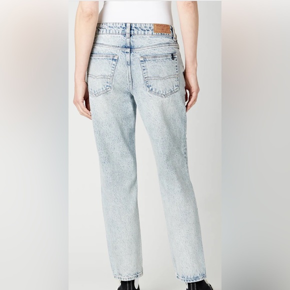 BUFFALO DAVID BITTON DENIM JEANS WOMEN RELAXED BOYFRIEND IN DISTRESSED BLUE 29 - Picture 2 of 12